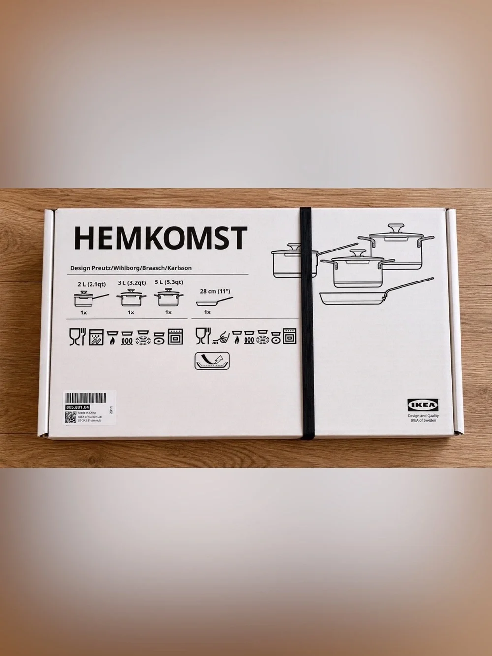 Brand New IKEA HEMKOMST 7-Piece Cookware Set.